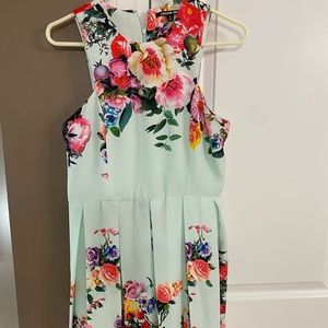 Gianni Bini Floral Pleated Midi Dress M